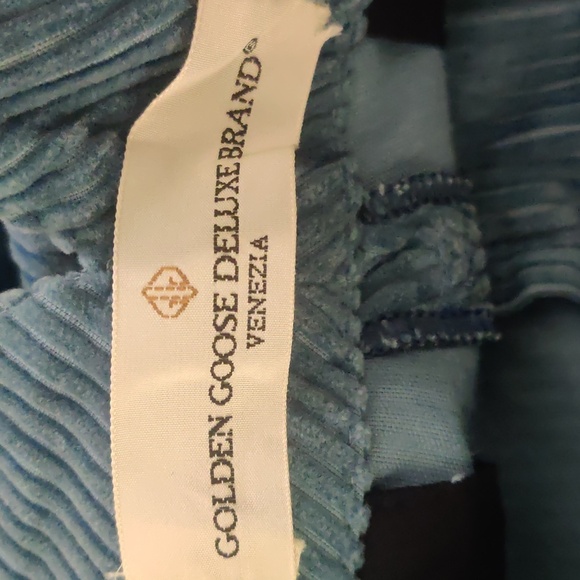 Golden Goose Single Breasted Corduroy Blazer and Pants Suit in Azure Small - Picture 9 of 12